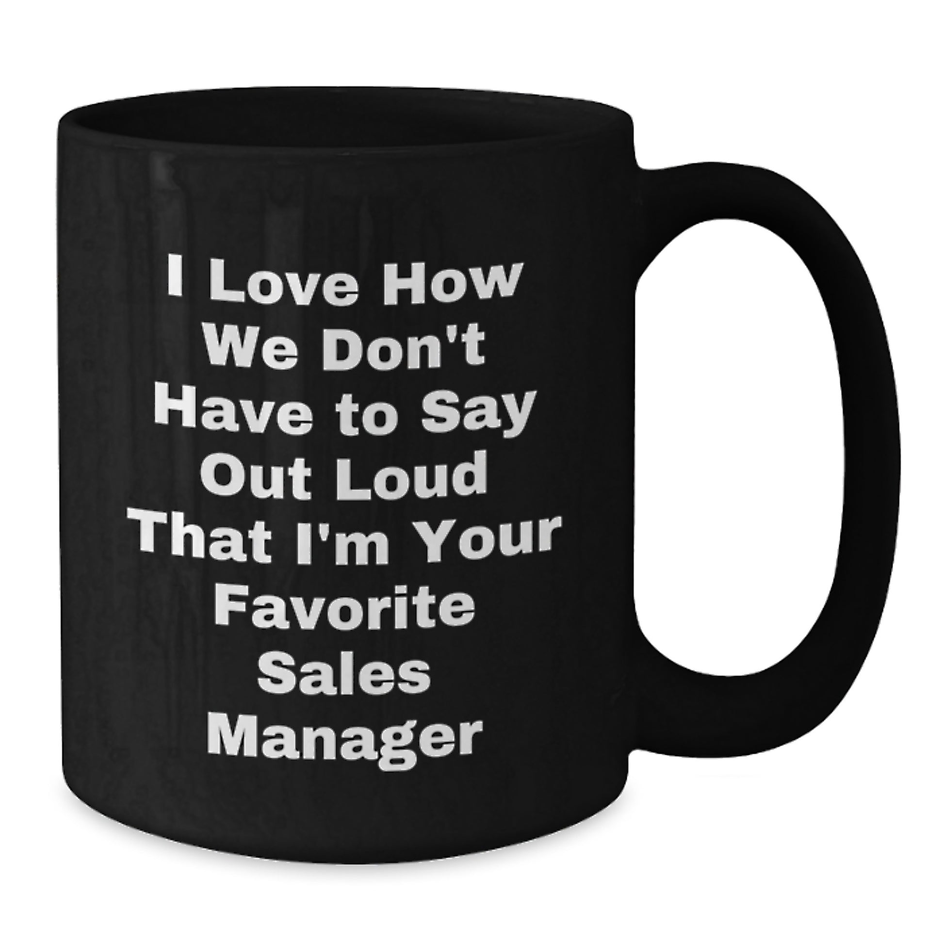 Funny Sales Manager Gifts from Coworkers - Black Coffee Mug for Sales Team Christmas Unique Gifts - Additional