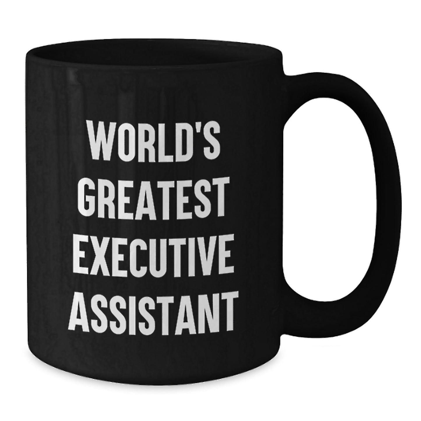 Funny Executive Assistant Gifts from Men to Women - World's Greatest Black Coffee Mug, Valentine's Unique - Additional