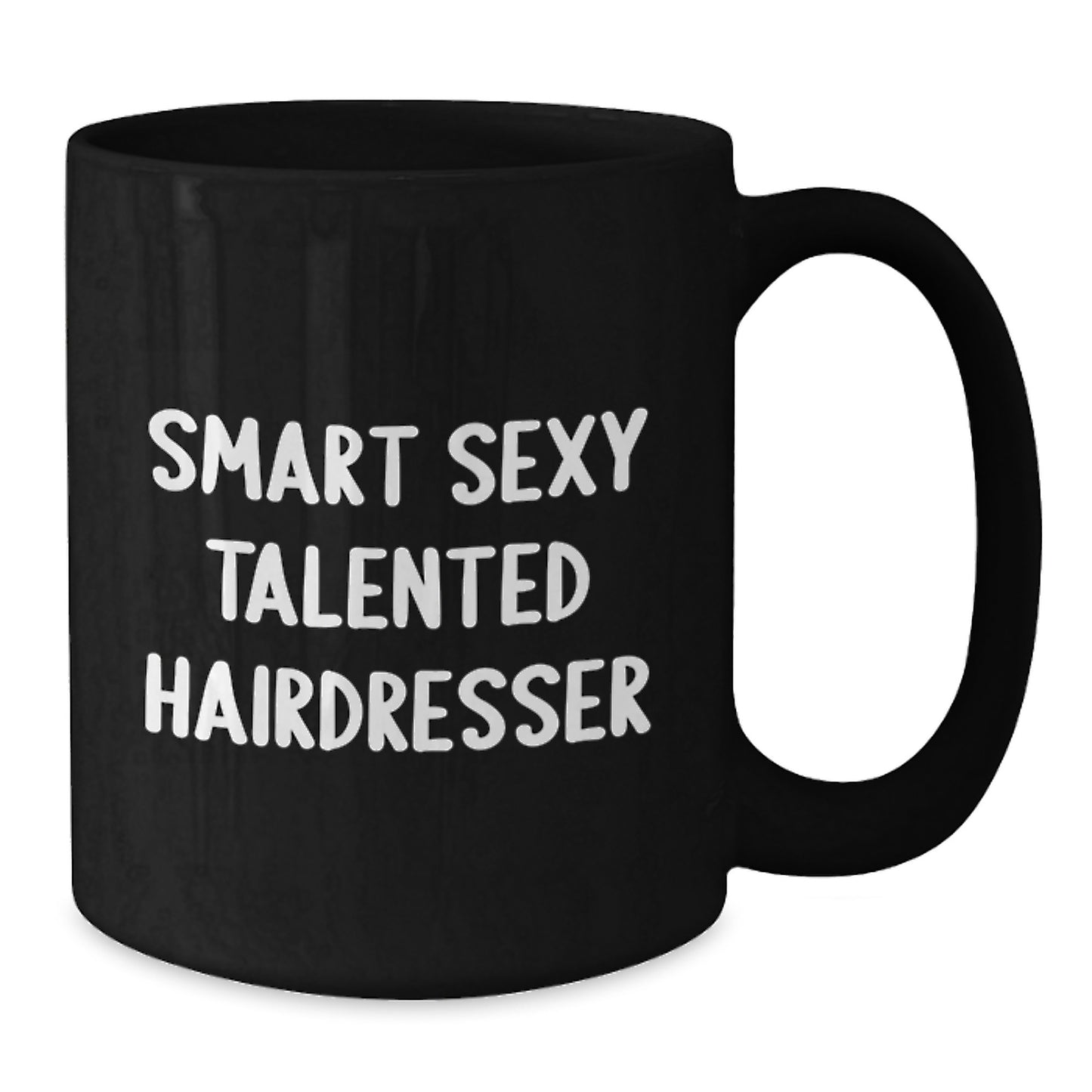 Funny Hairdresser Gifts for Women, Black Coffee Mug with 'Smart Sexy Talented' Quote, Unique Christmas Unique Gifts from Friends - Additional