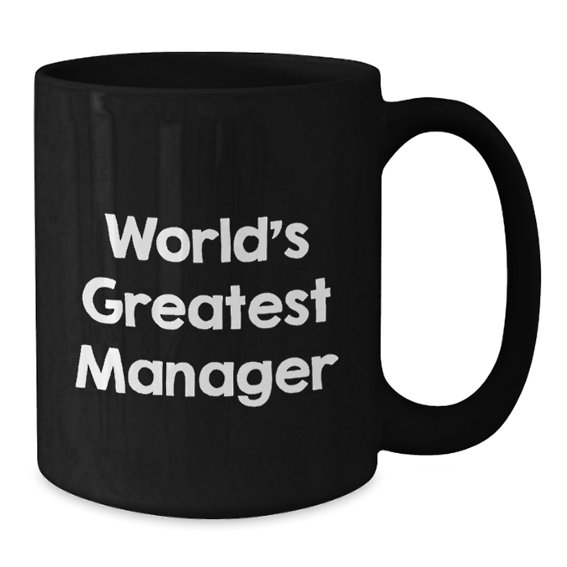 Manager Keepsake Black Coffee Mug for Him Birthday Gift World's Greatest - Additional