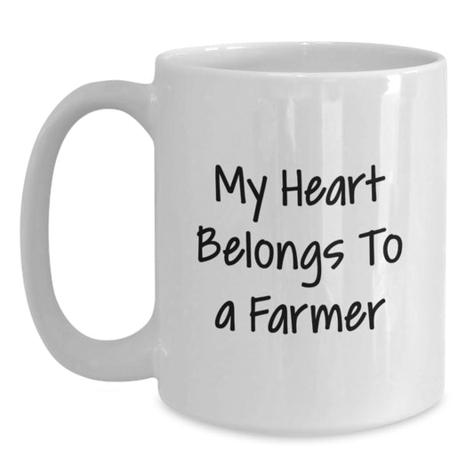 Funny Farmer White Coffee Mugs Gifts from Men to Farmer Friends Christmas Unique Presents - Main