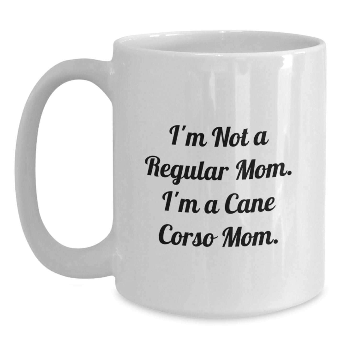 Funny Cane Corso Dog Mom Gifts from Family for Graduation Unique Coffee Mugs, White Cane Corso Dog Lover Mug - Main