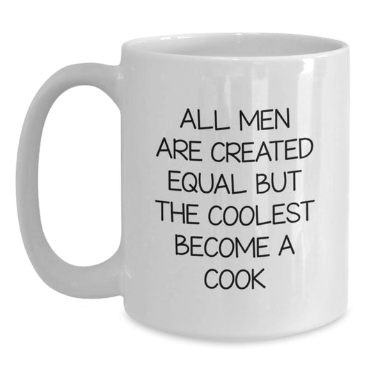 Funny Cook Quote White Coffee Mugs for Men Valentine's Unique Gifts from Family, Friends, or Loved Ones - Main