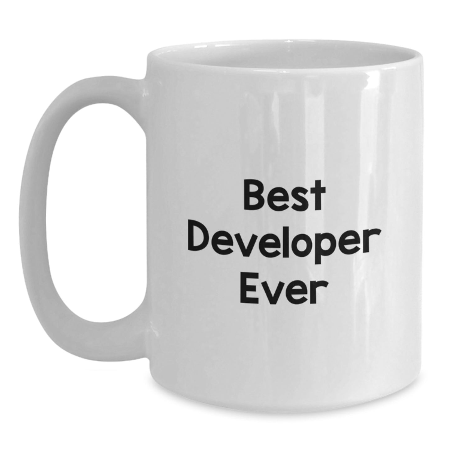 Funny Best Developer Ever Gifts from Friends, White Coffee Mug for Developer Graduation Unique Gifts - Main