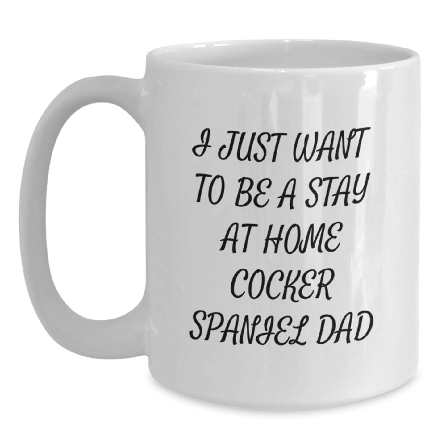 Cute Cocker Spaniel Dad Funny Coffee Mug Gifts from Men to Cocker Spaniel Dog Lovers at Christmas - Main