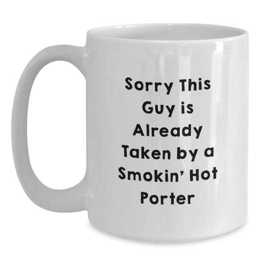 Funny Quote Gifts for Porter, White Coffee Mug, Christmas Unique Gifts from Friends - Main