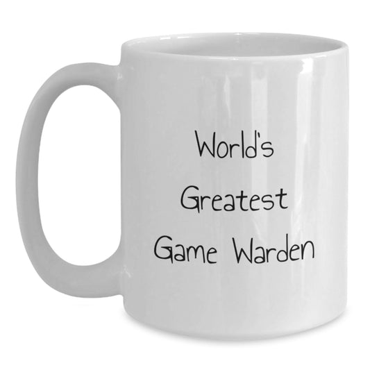 Funny World's Greatest Game Warden Quote Gifts from Friends for Game Wardens on Graduation Unique Gifts - Main