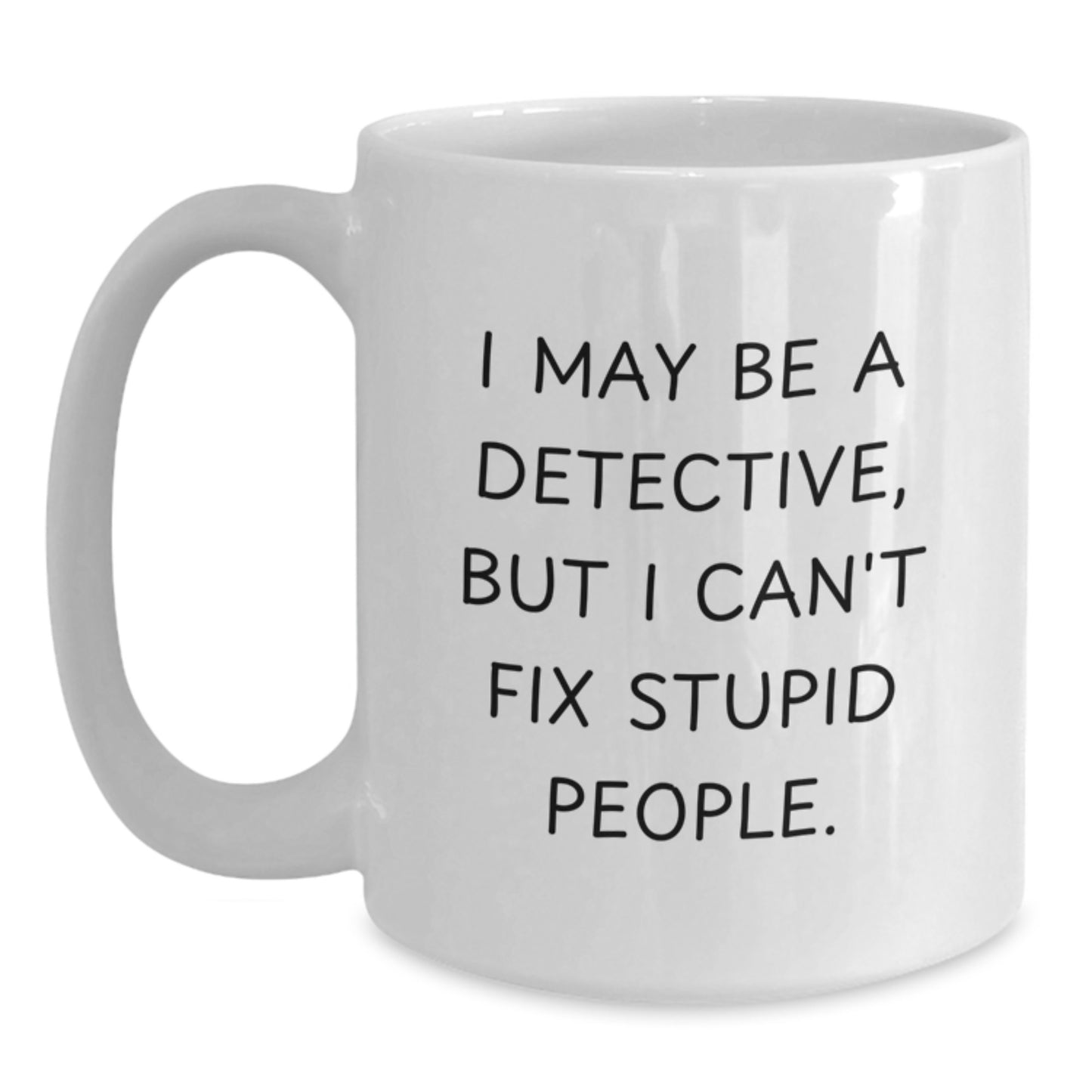 Detective Keepsake White Coffee Mug Surprise Birthday Gift for Him - Main