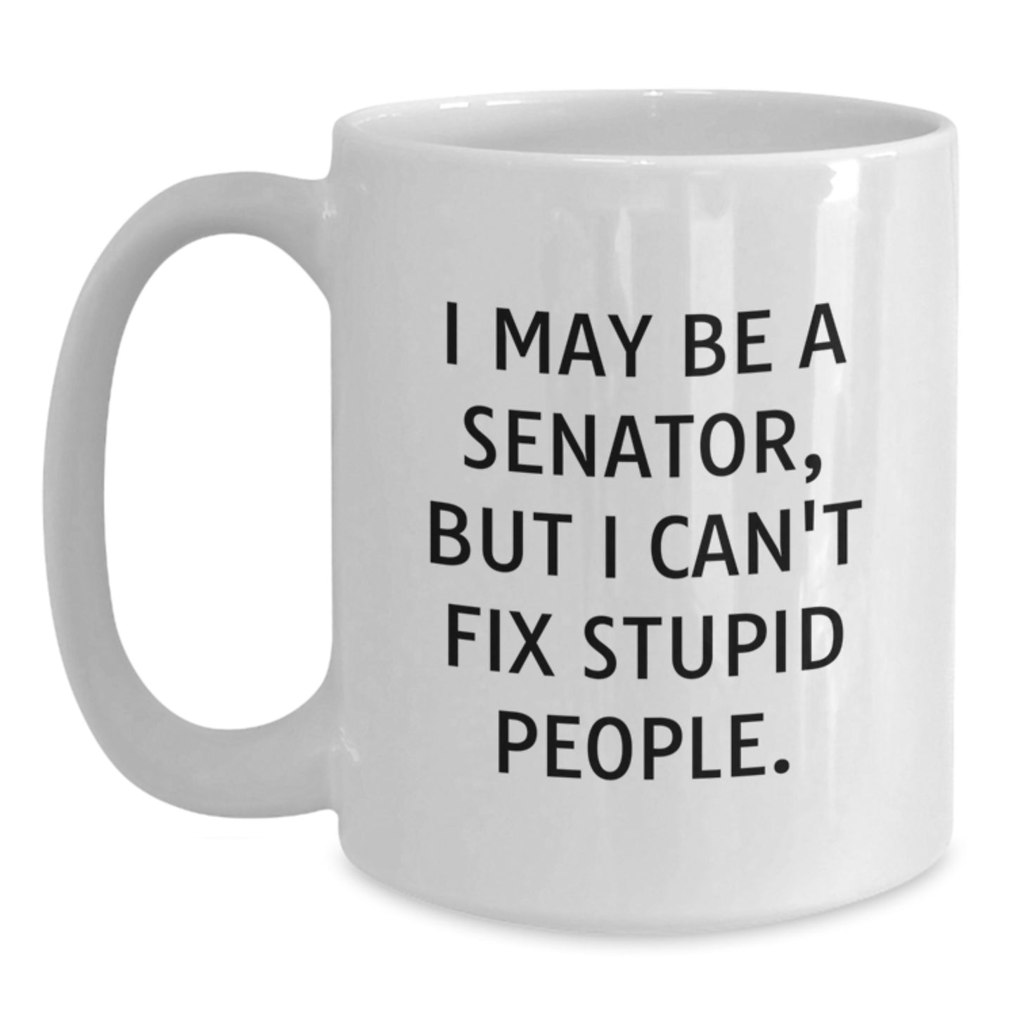 Senator Keepsake White Coffee Mug for Him Birthday Gift Ceramic 15oz - Main