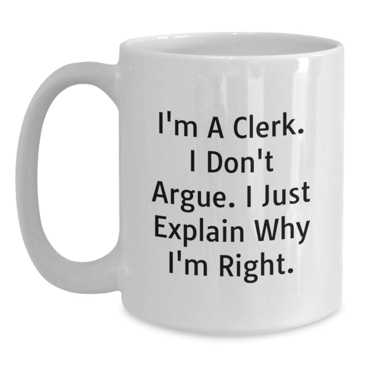 Clerk Coffee Mug Gift for Him - A Witty Keepsake for the Righteous - Main
