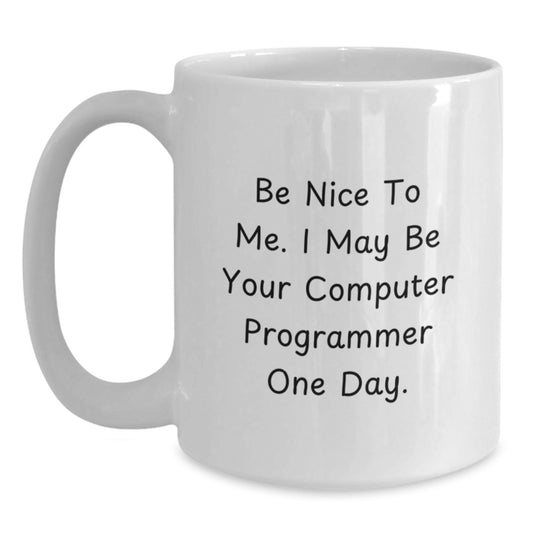 Funny Computer Programmer White Coffee Mugs Gifts from Friends for Male Computer Programmer - Main