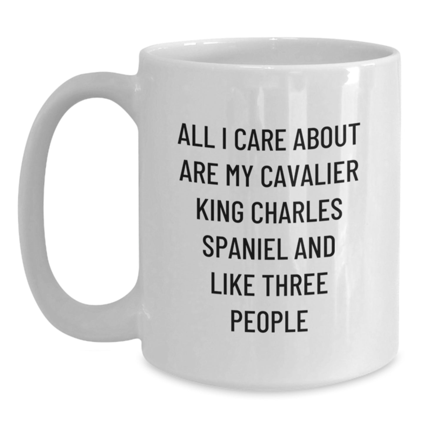 Cavalier King Charles Spaniel Dog Lover Gifts from Men - Funny White Coffee Mug for Valentine's Unique Gifts for Cavalier King Charles Spaniel Dog Enthusiasts - Main
