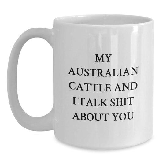 Australian Cattle Dog Mugs, Funny Australian Cattle Dog Gifts, White Coffee Mug, Christmas Unique Gifts from Men, Gifts for Australian Cattle Dog Lovers - Main