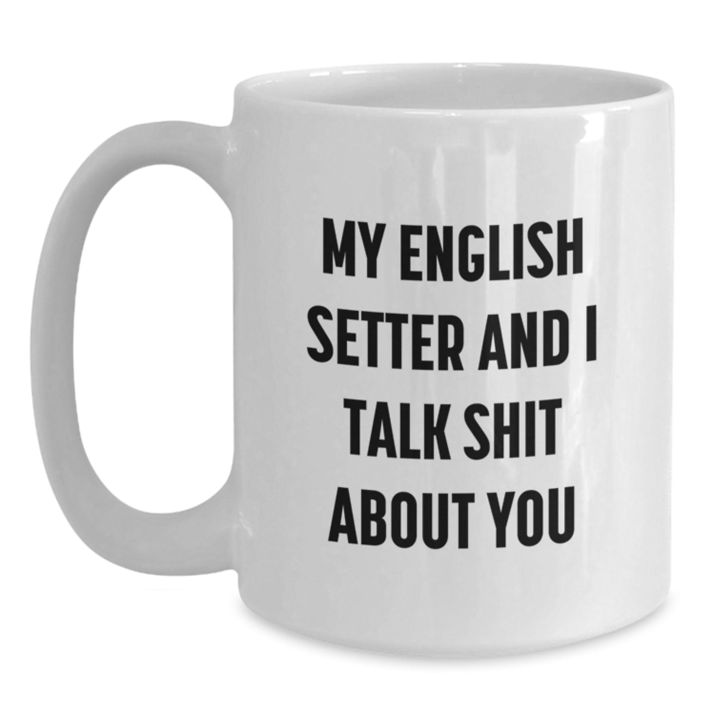 English Setter Keepsake Mug for Him White Ceramic Birthday Gift - Main