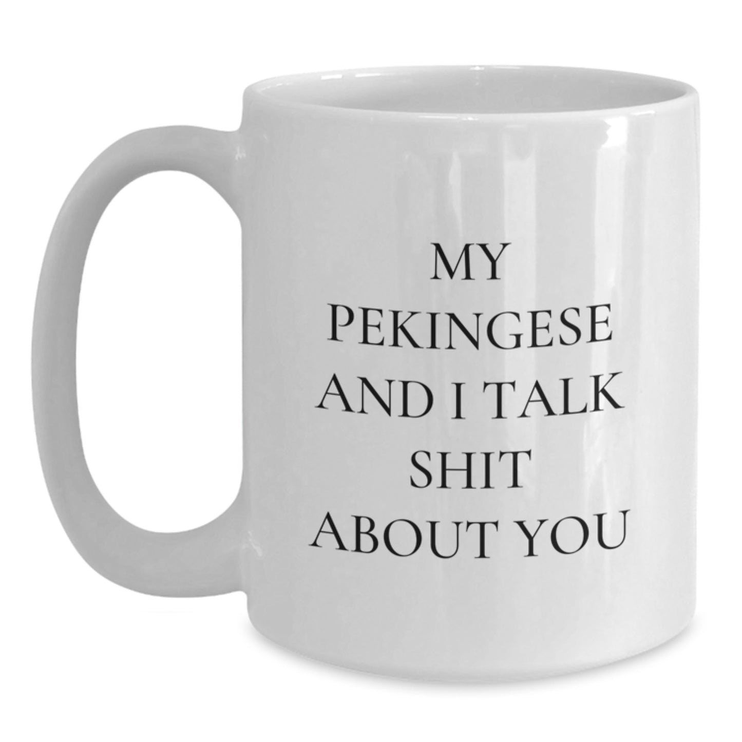 Pekingese Keepsake White Coffee Mug Birthday Gift for Him - Main