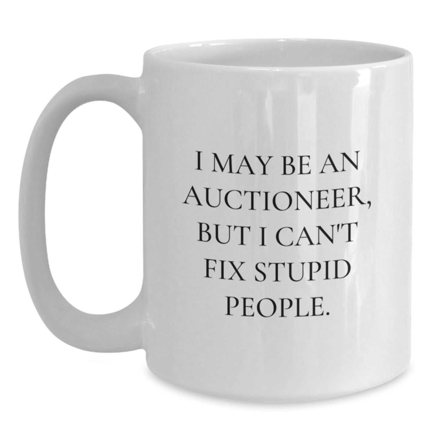 Auctioneer Keepsake Premium Ceramic White Mug for Him Graduation Gift - Main