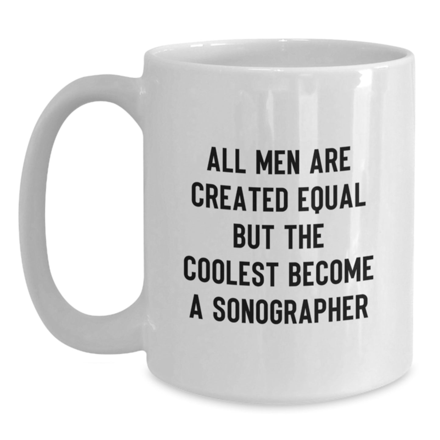 Sonographer Keepsake Premium White Coffee Mug for Him Birthday Gift - Main