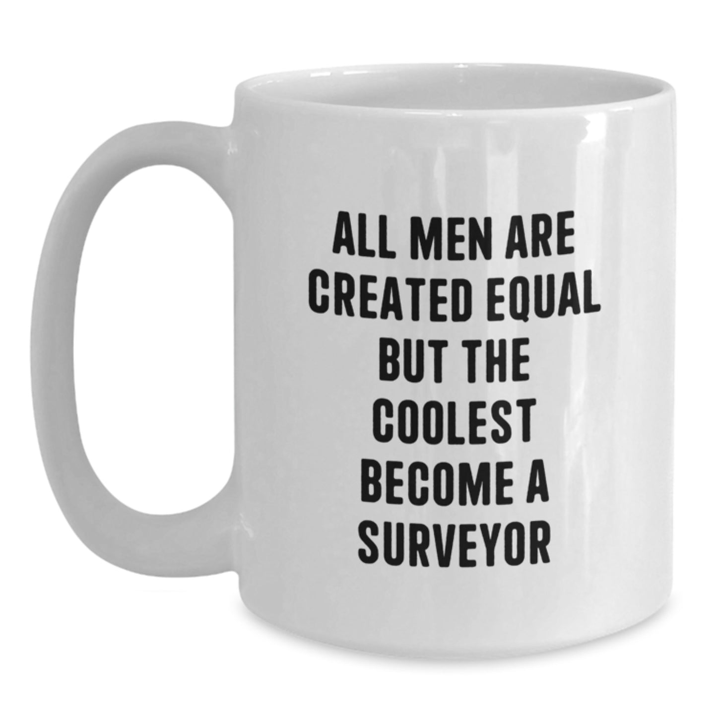 Funny Surveyor White Coffee Mugs for Men Gifts from Friends Birthday - Main