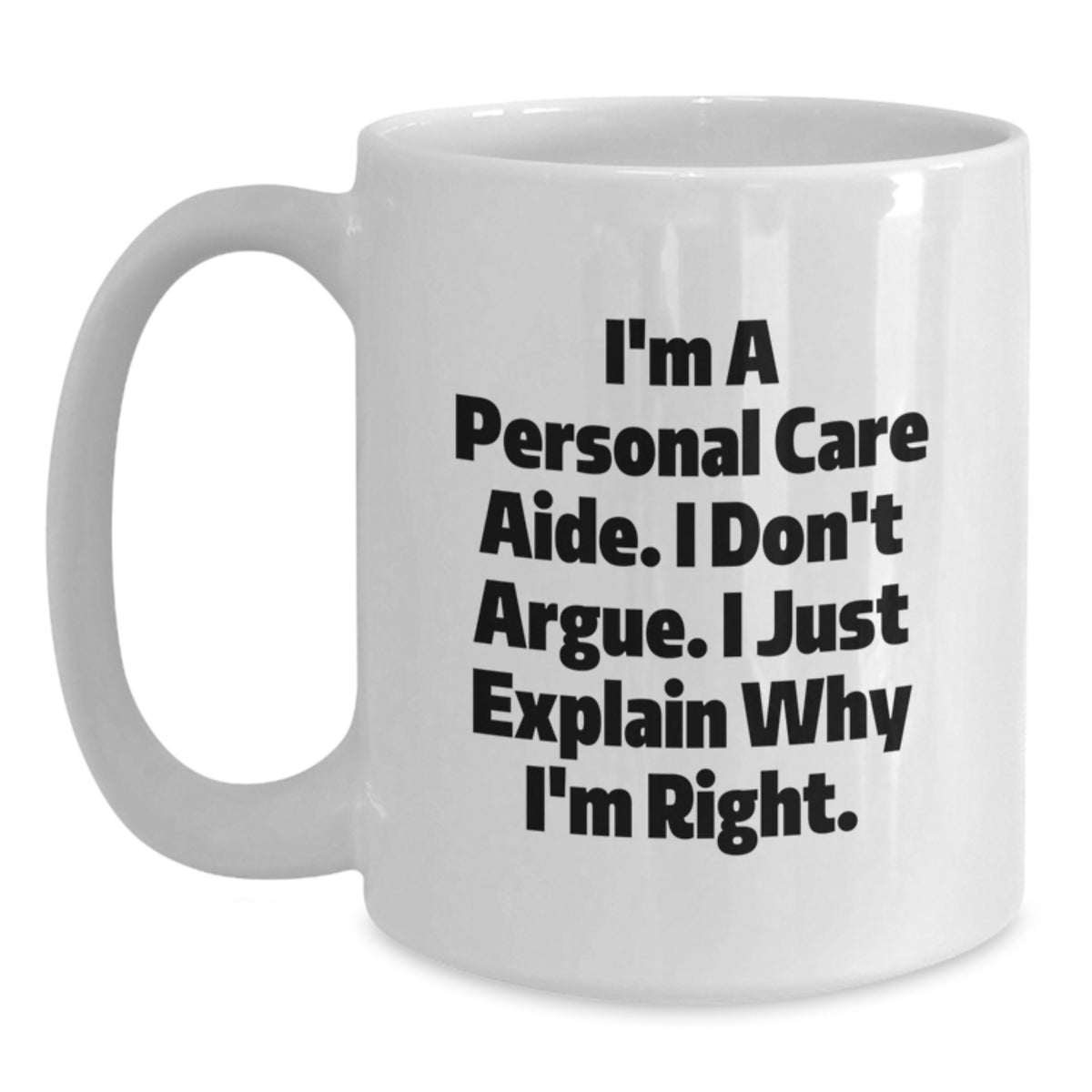 Christmas Gift for Her A Humorous Mug for a Personal Care Aide - Main