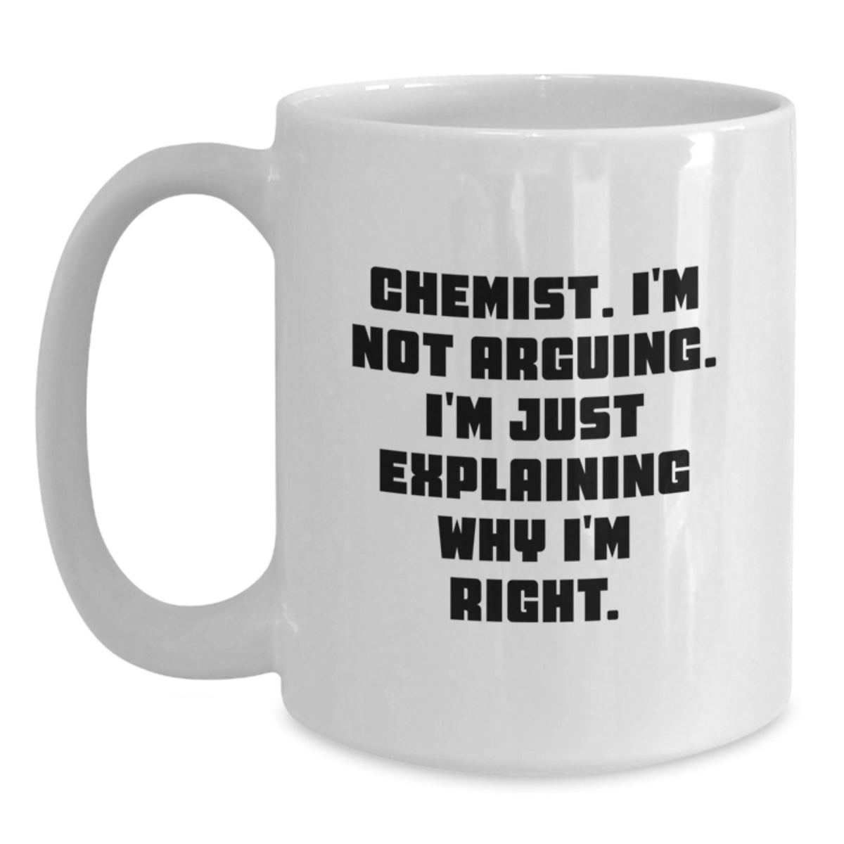 Chemist Keepsake White Coffee Mug for Him Surprise Christmas Gift - Main
