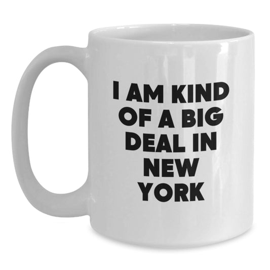 Funny New York White Coffee Mug Gifts from Friends for Birthday Unique Gifts - Main