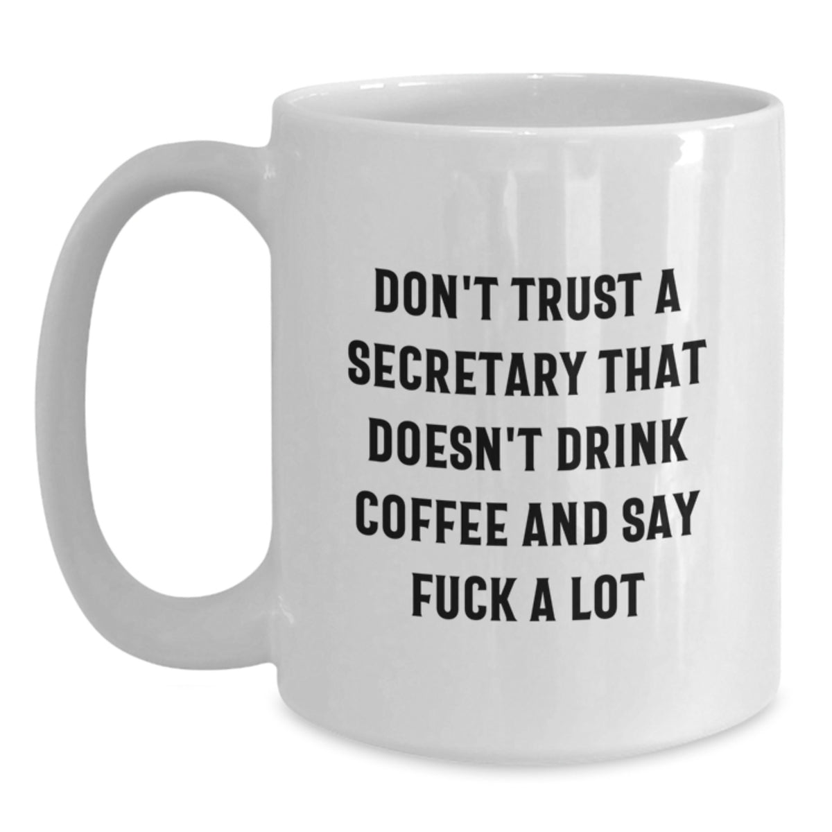 Secretary Gift For Him - Sarcastic Coffee Mug Keepsake - Don't Trust - Main