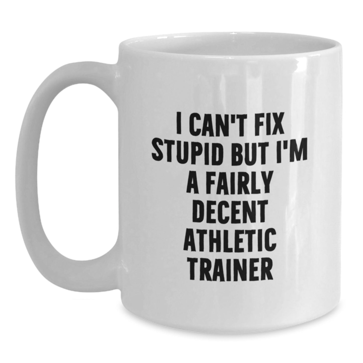 Funny Athletic Trainer Gifts from Friends - White Coffee Mug for Graduation Unique - Main