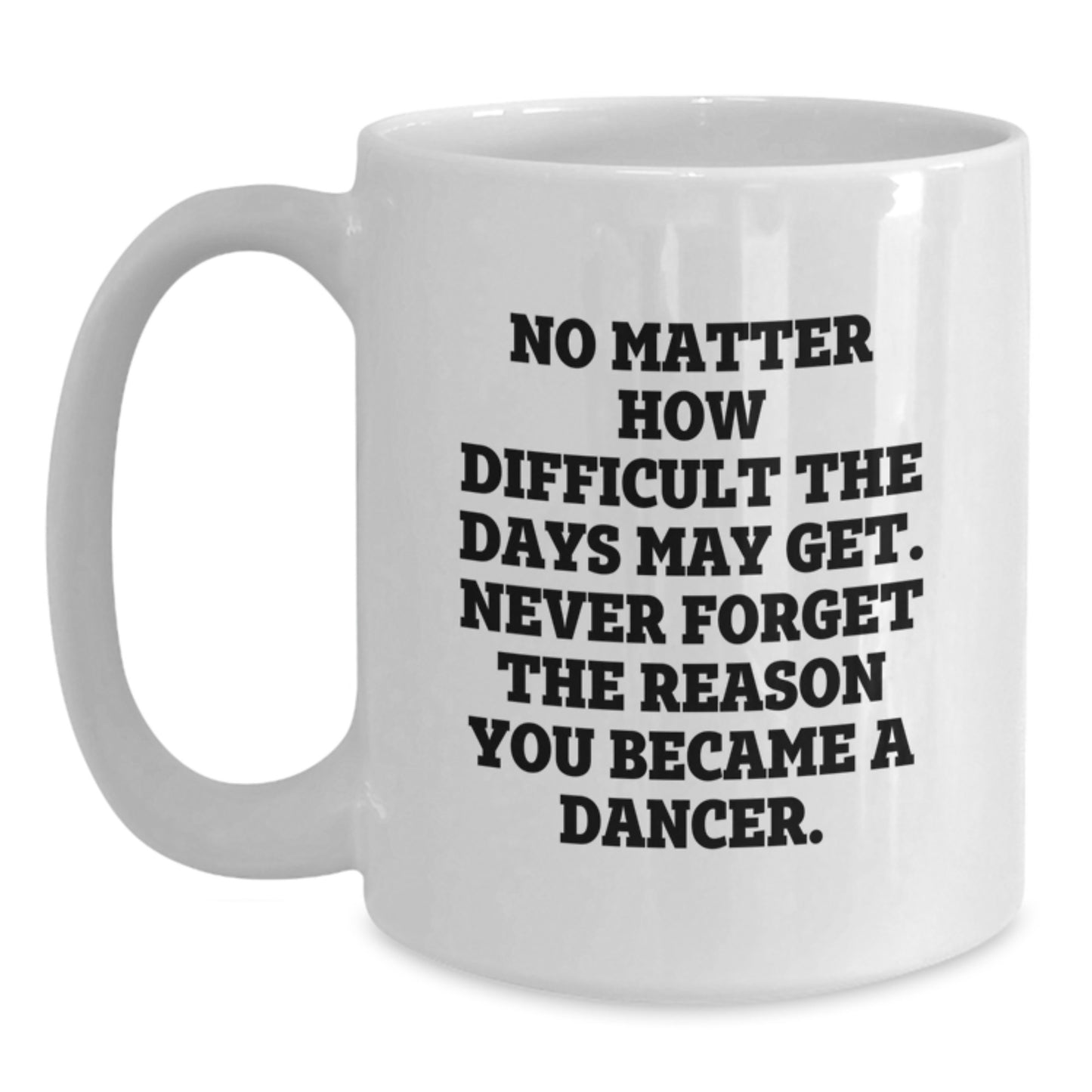 Graduation Unique Gifts for Dancers, Funny White Coffee Mug, Gifts from Family - Never Forget The Reason You Became A Dancer - Main