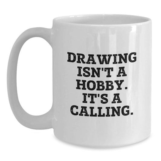 Funny Drawing Quote Gifts for Men from Wife on Valentine's 11oz White Coffee Mug - Main