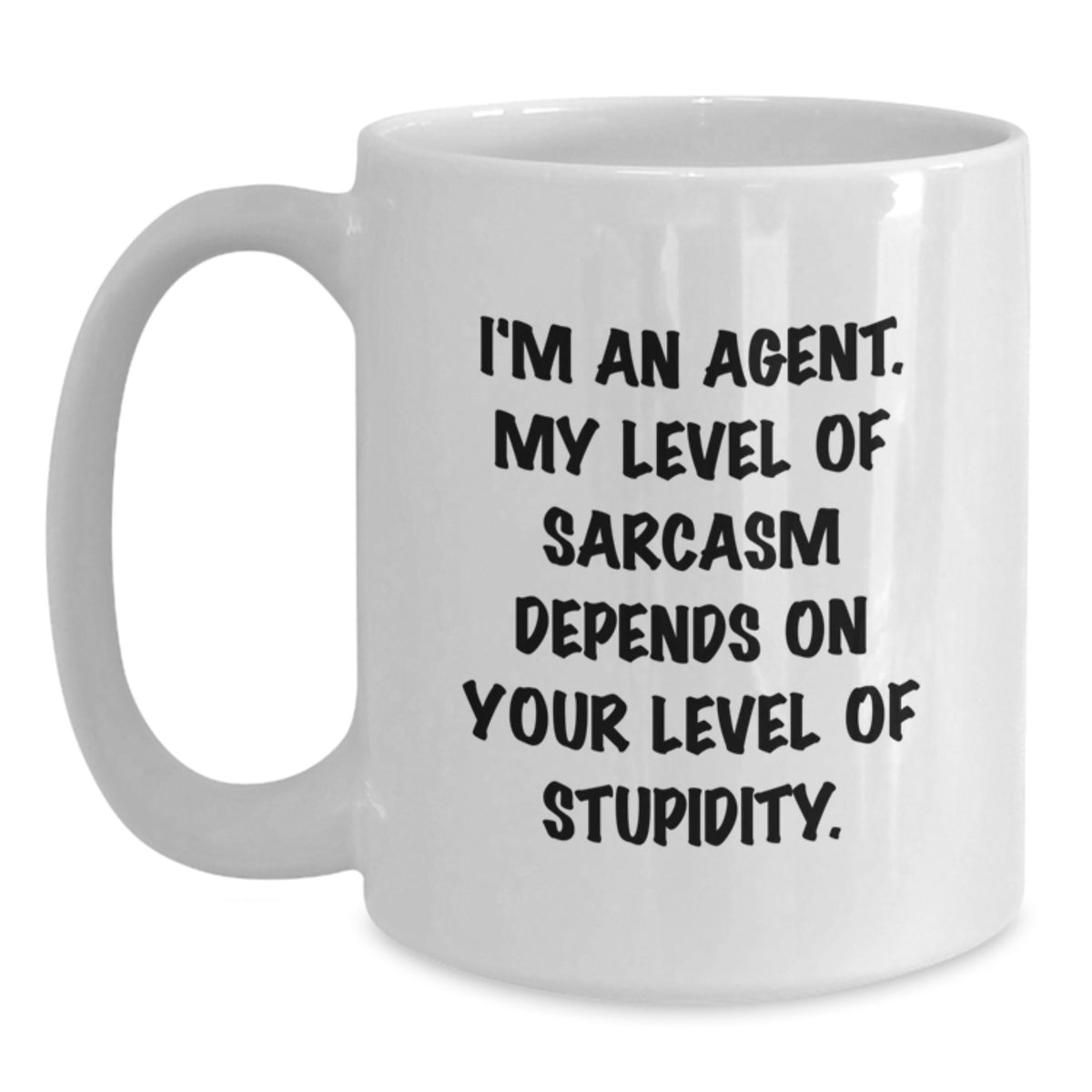 Agent Coffee Mug Gift for Him - Sarcastic Quote Keepsake - Main