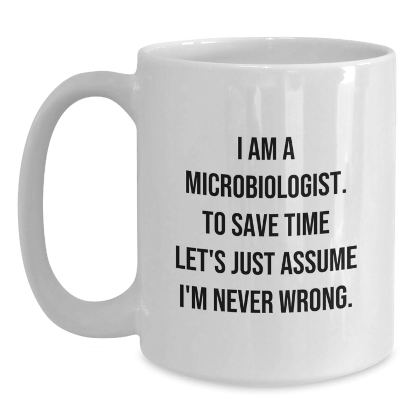 Funny Microbiologist White Coffee Mug Gifts for Graduation from Friends - Main