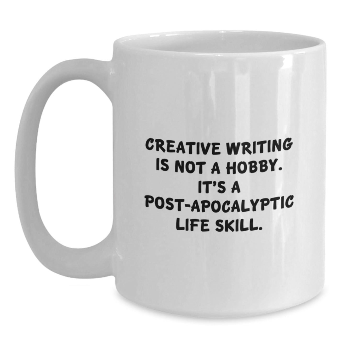 Creative Writing Gifts from Friends, Funny Inspirational Quote, White Coffee Mug for Graduation, Gifts for Creative Writing Students - Main