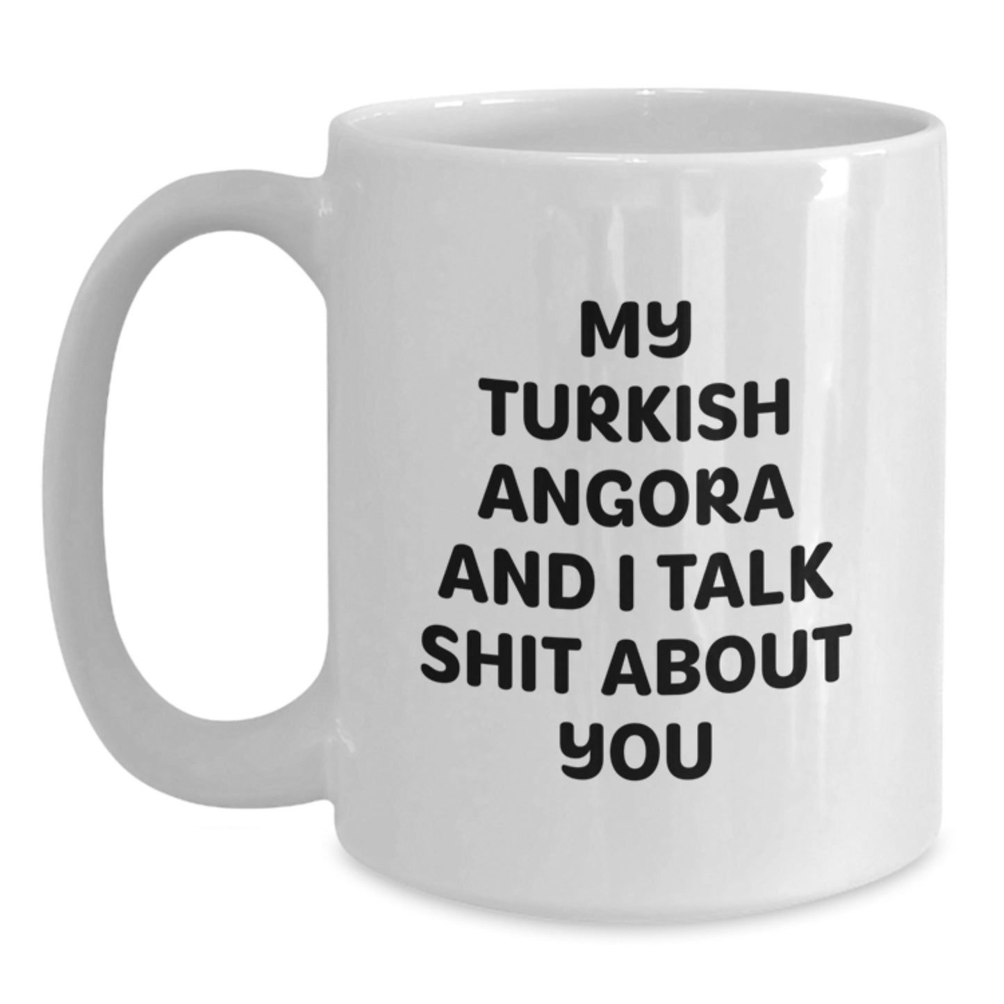 Funny Turkish Angora Cat Gifts from Mom for Graduation Unique White Coffee Mugs - Main