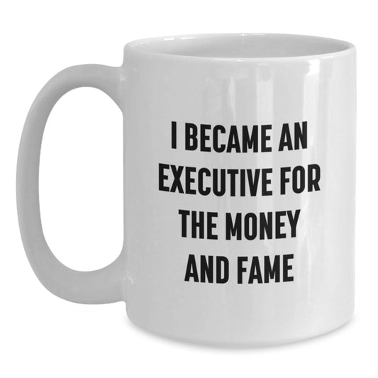 Funny Executive White Coffee Mug Gifts from Men to Executive Friends and Family for Christmas Unique - Main