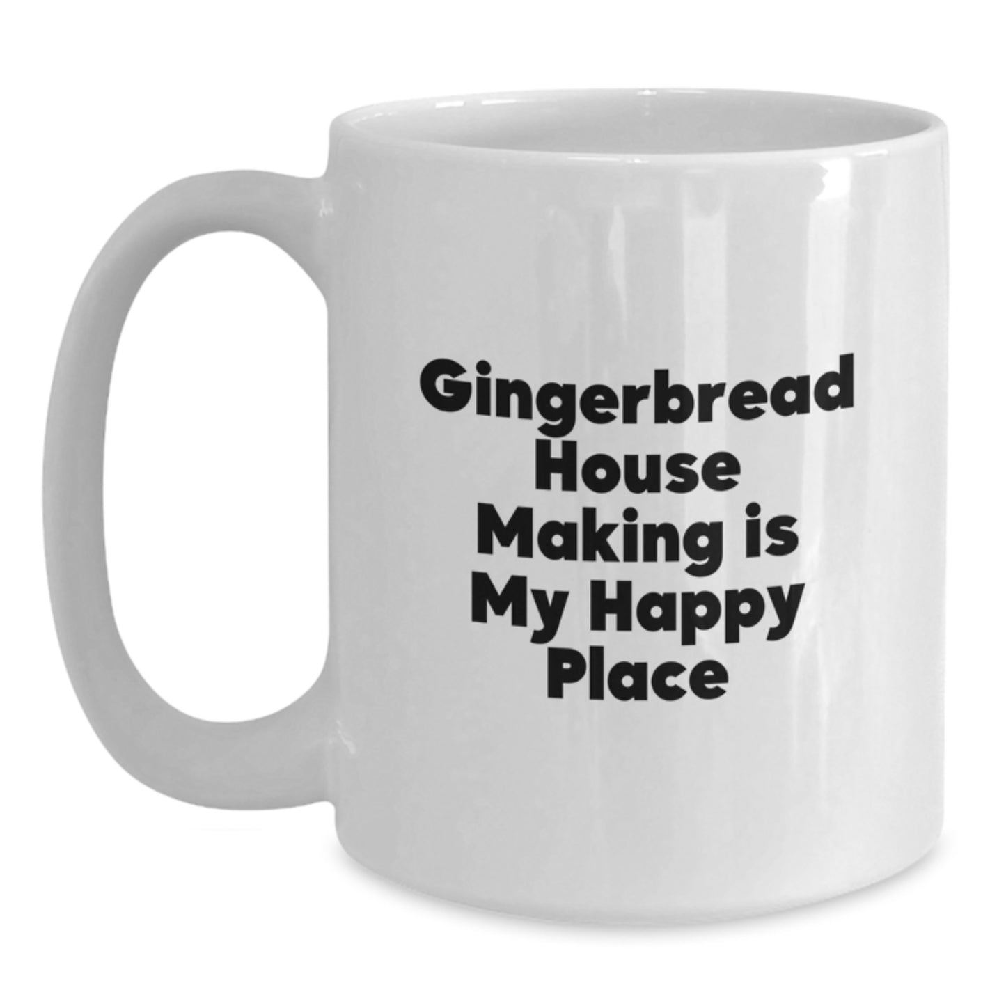 Birthday Gift for Her Gingerbread House Making Mug Present Ceramic 11oz - Main