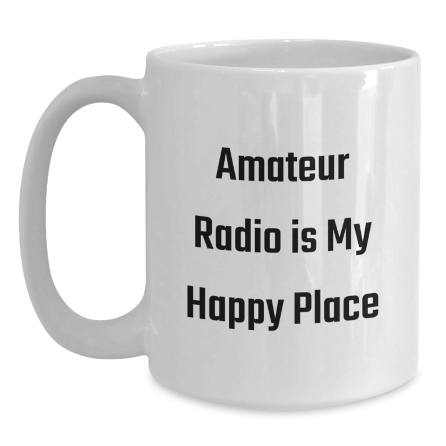 Amateur Radio Keepsake White Mug for Him Birthday Gift Ceramic 11oz - Main