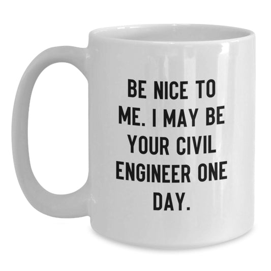 Funny Civil Engineer Christmas White Coffee Mugs Gifts from Friends to Civil Engineer Coworkers - Main