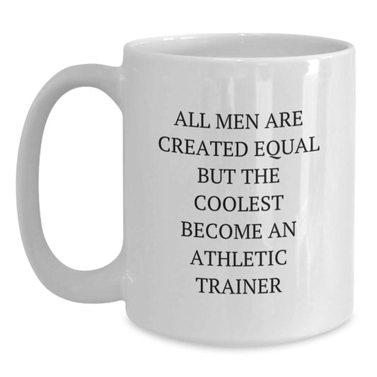Funny Athletic Trainer Coffee Mug Gifts from Men, Unique White Mug for Athletic Trainer Friends and Family, Mother's Day Unique Gifts - Main