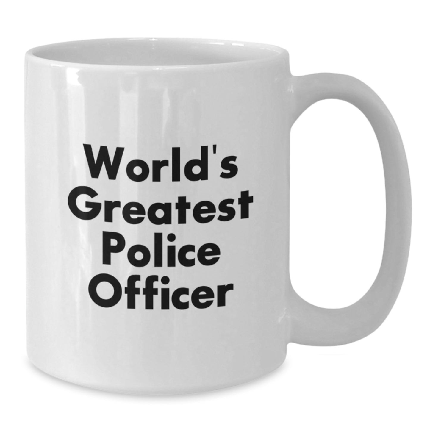 Funny Gifts for Police Officers, World's Greatest Police Officer Ceramic White Coffee Mugs, Gifts from Friends to Family - Additional