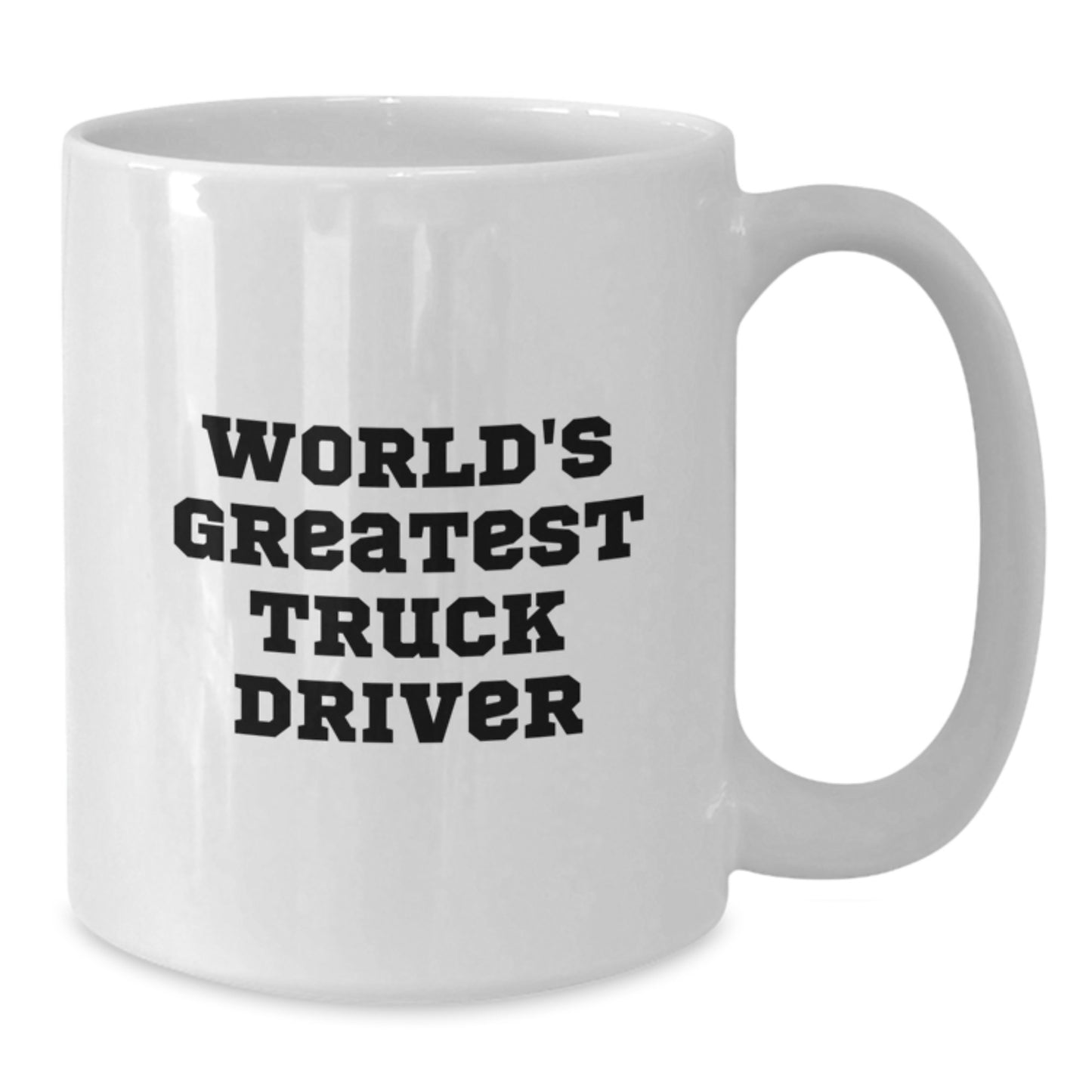 Funny Truck Driver Gifts from Friends, Unique White Coffee Mug for World's Greatest Truck Driver, Christmas Unique Presents - Additional