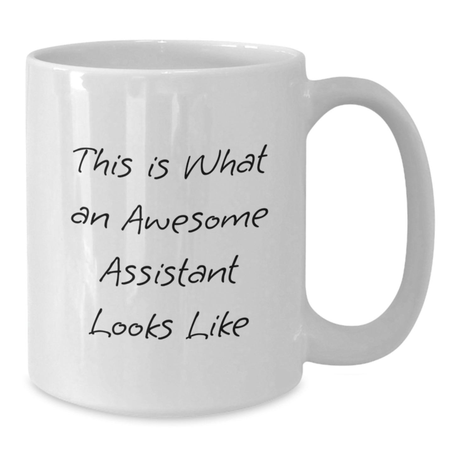 Funny Gifts from Friends for Awesome Assistant Christmas Unique Mugs, White Coffee Mug, This Is What An Awesome Assistant Looks Like Ceramic - Additional
