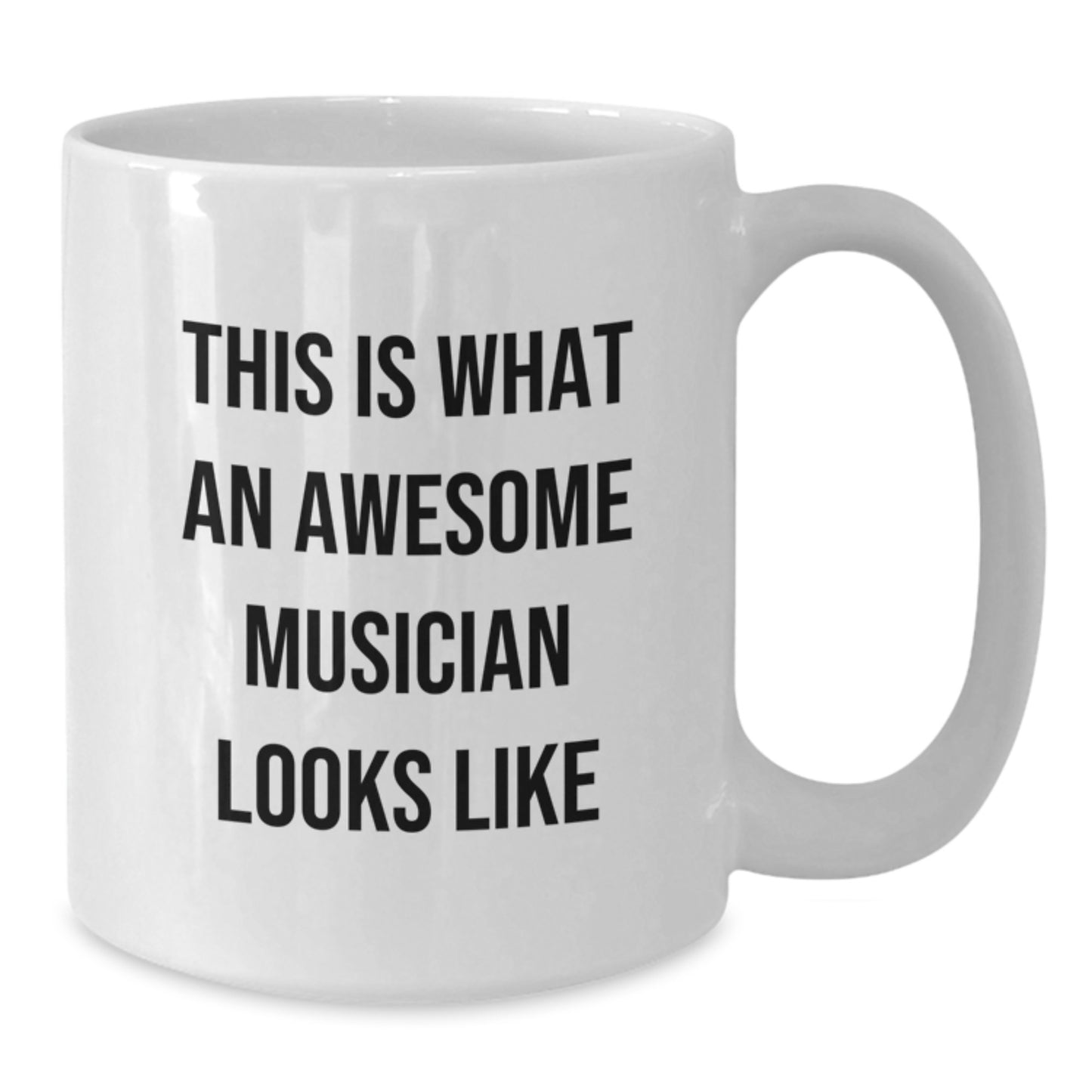 Funny Musician Gifts from Friends for Graduation Unique White Coffee Mugs with Inspirational Quote - This Is What An Awesome Musician Looks Like - Additional