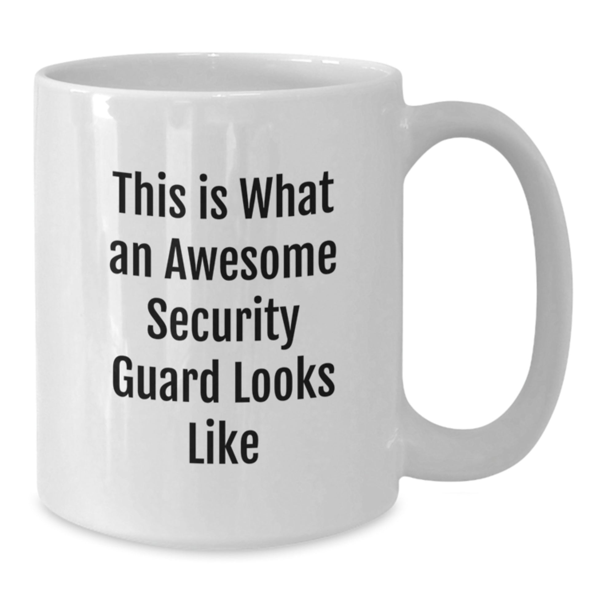 Funny Security Guard Gifts for Him or Her, White Coffee Mug, 'This Is What An Awesome Security Guard Looks Like' Quote, Gifts from Family, for Security Guard Birthday Unique Gifts - Additional