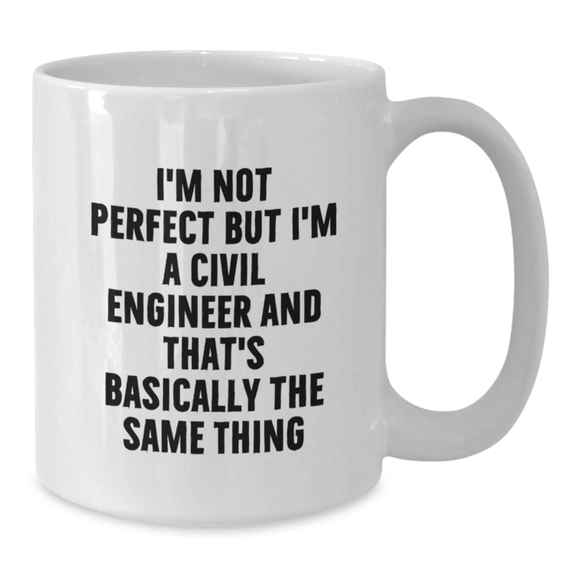 Laughter in the Engineering World Funny Civil Engineer White Coffee Mugs Gifts from Family to Civil Engineer Men for Christmas Unique - Additional