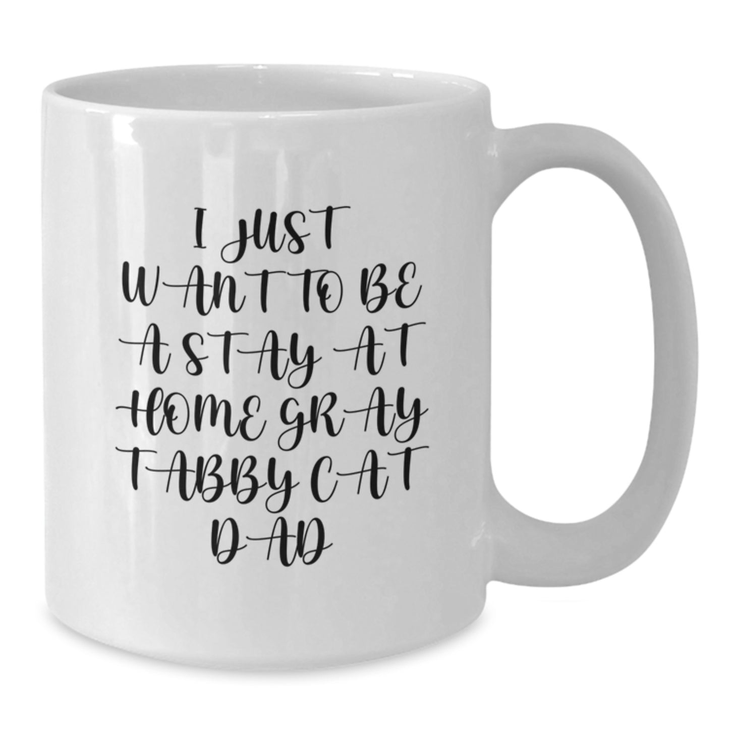 Gray Tabby Cat Dad Funny Mug Gifts for Men Friends from Family Graduation Unique - Additional