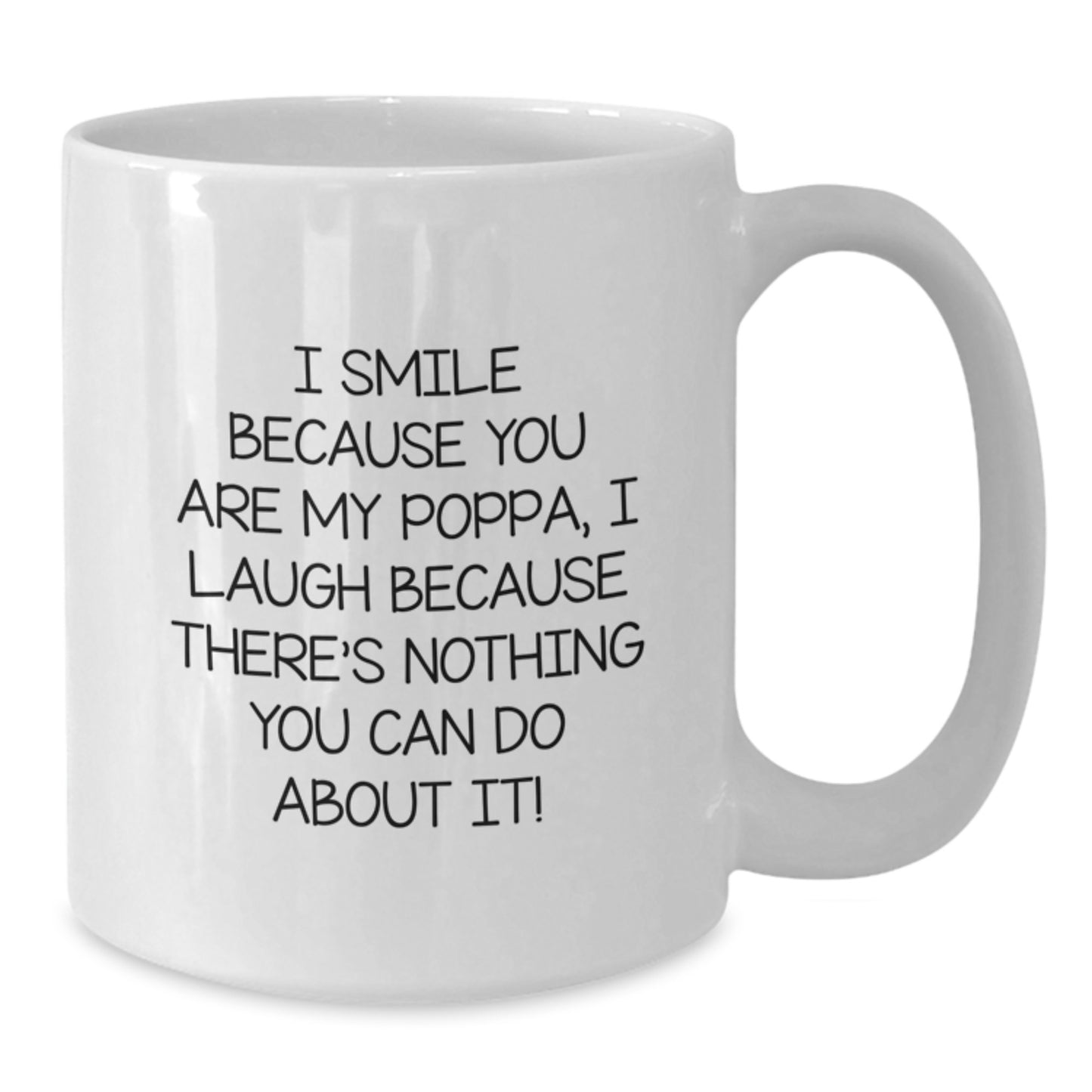 Funny Poppa Gifts from Men to Poppa - White Coffee Mug for Him - Christmas Unique Presents for Dad - Additional