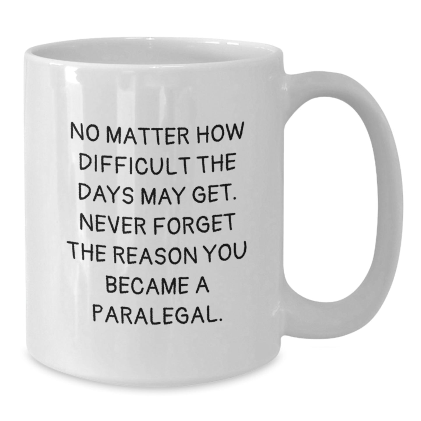 Funny Paralegal Gifts for Him or Her, White Coffee Mug, Never Forget the Reason You Became a Paralegal Gifts from Friends, Coworkers or Family - Additional