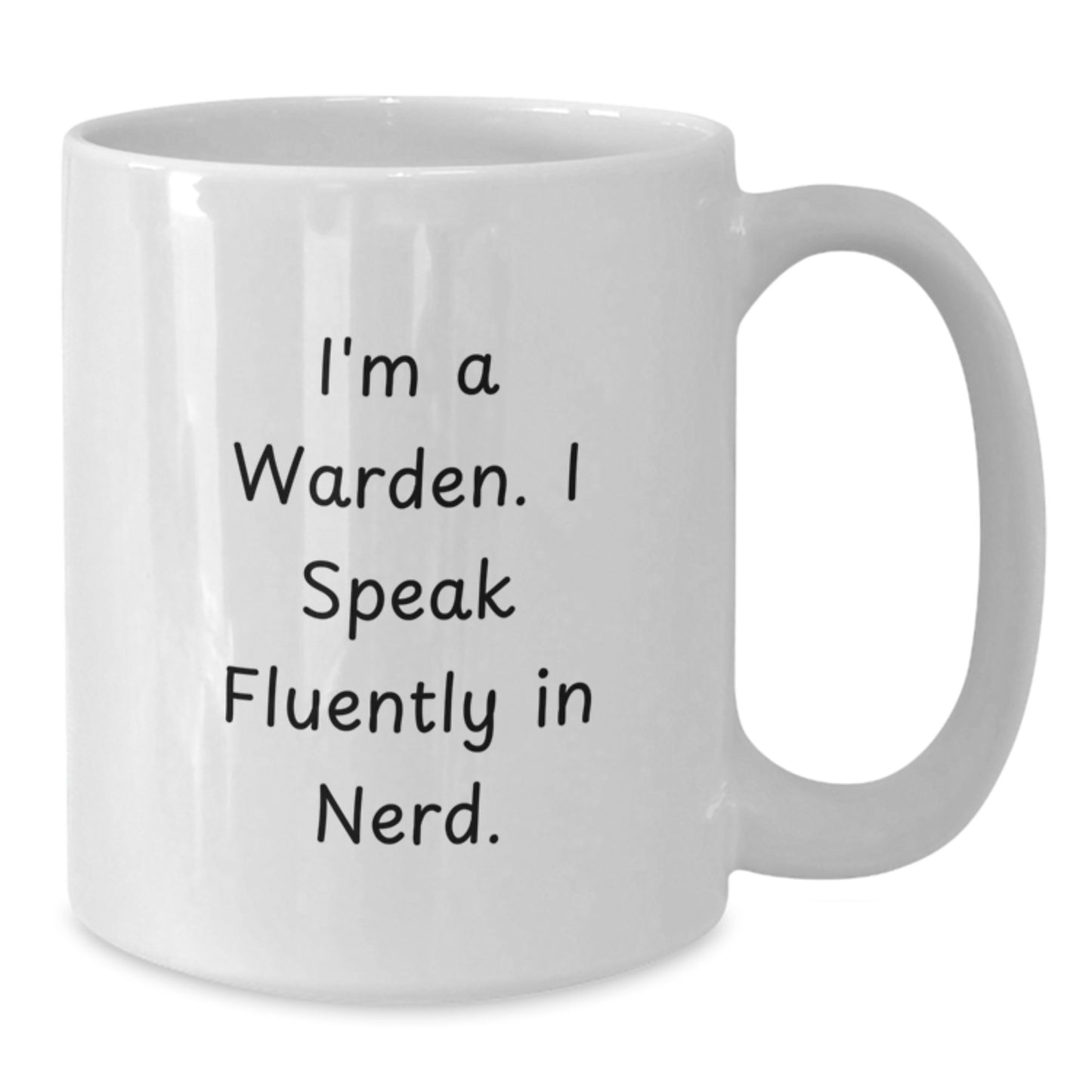 Funny Warden White Coffee Mug Gifts for Him from Friends, Christmas Unique Ideas - Additional