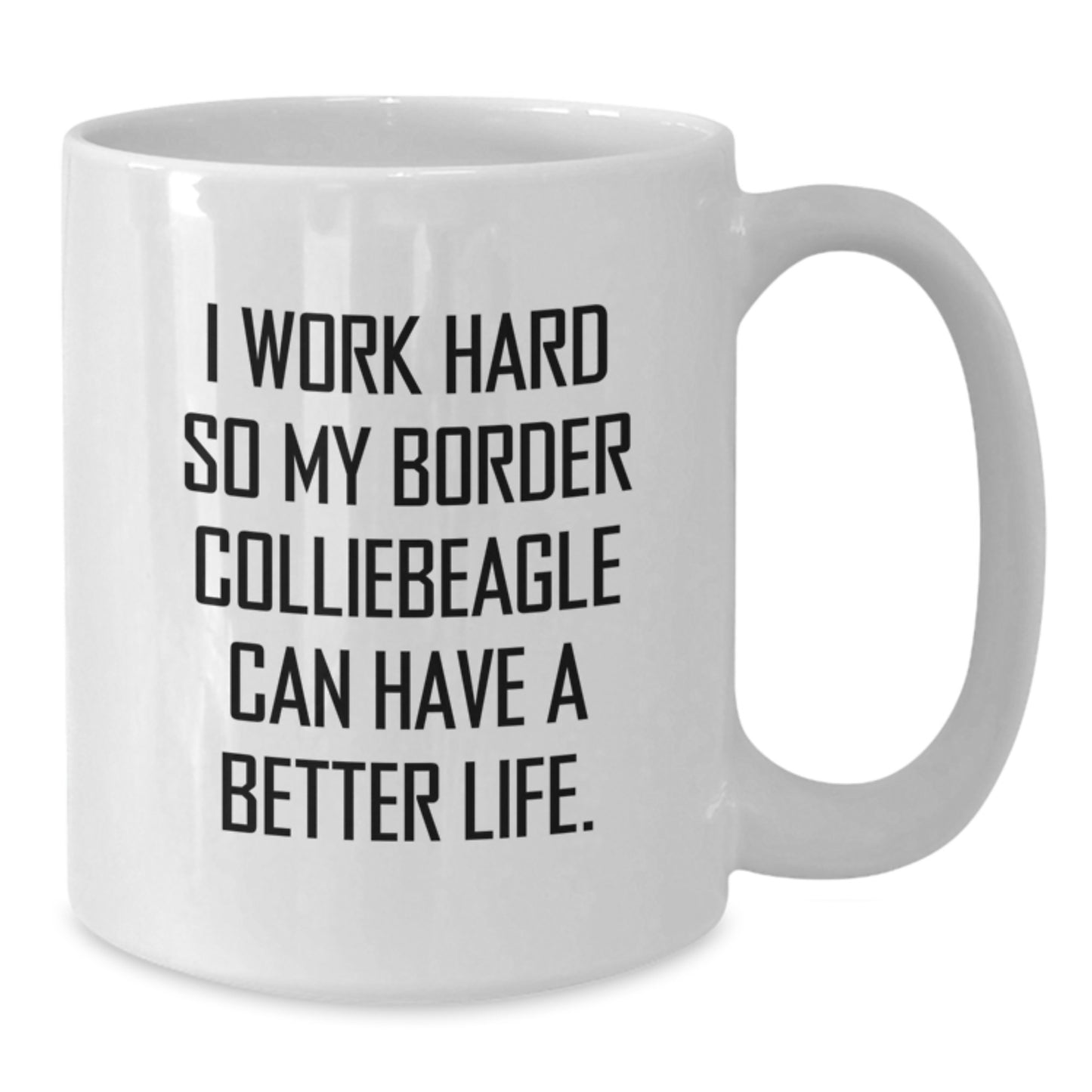 Funny Border Collie Dog Lover Gifts from Men to Friends Birthday White Coffee Mug - Additional
