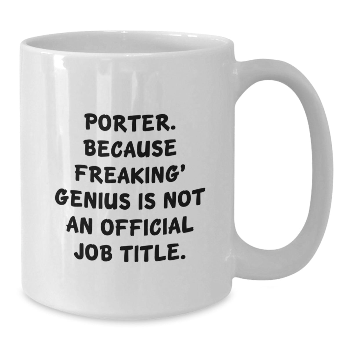 Porter Gift for Him - A Clever Keepsake Mug Celebrating Genius - Additional